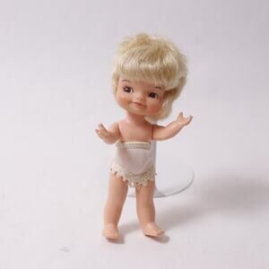 1960s Remco Pocketbook Small Doll Blonde 5" Vintage Toy ~ 260219-WH 1003